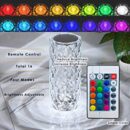 16 Colors Diamond Rose Crystal Touch Lamp