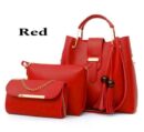 New Collection 3pcs Set Soft Leather Hand Bag