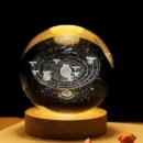 3d Galaxy Solar System Crystal Ball Night Light