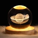 3d Galaxy Solar System Crystal Ball Night Light